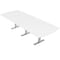 Skutchi Designs 45 in W, 120 in L, 29 in H, Engineered Wood Top, White HAR-AREC-46X119-T-XD09 - alternate 1